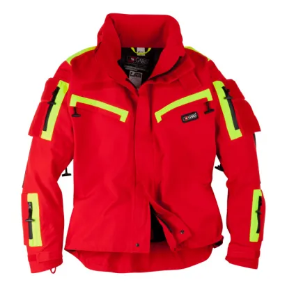 Jacke SKYGARD 2.0, rot/leuchtgelb