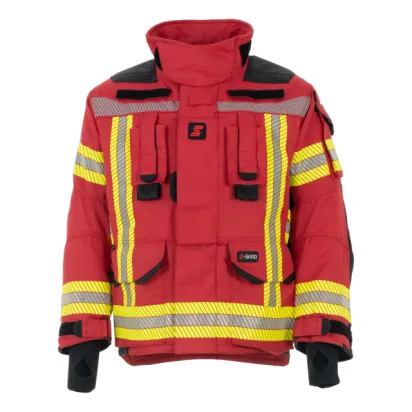 Einsatzjacke DYNAMATE PLUS, Nomex® ATC, rot/schwarzblau