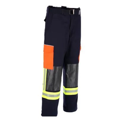 Bundhose THL, schwarzblau/orange
