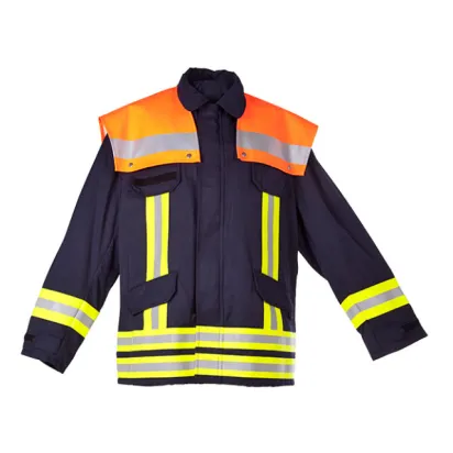 Einsatzjacke OBERSTDORF 2000, 100% Baumwolle, Schulterkoller leuchtorange