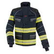 Einsatzjacke THL X-pro Solution, dunkelblau, Rückenschild FEUERWEHR leuchtgelb