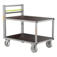 Universal-Rollcontainer mit 2 Plattformen, halbhoch