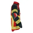 Einsatzjacke X-Pro Dynamic, rot/dunkelblau, Rückenschild FEUERWEHR silber reflektierend