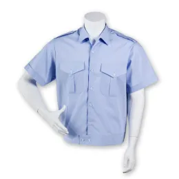 Blouson, 1/2 Arm, mit Schulterklappen, himmelblau