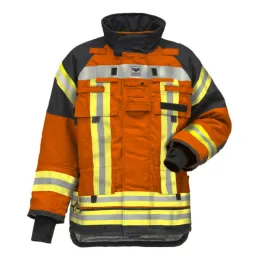 Einsatzjacke ECONOMY Modell 109, orange/schwarzblau