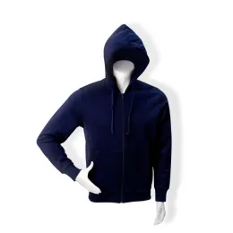 Kapuzen-Sweatshirt, navyblau, mit durchgehendem Reißverschluss