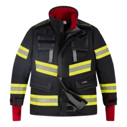 Einsatzjacke BAVARIA BLACK, schwarzblau-rot