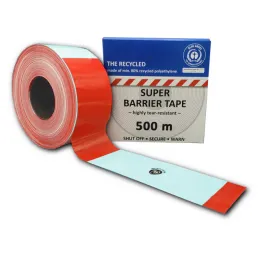 Absperrband im Abrollkarton, recycelt
