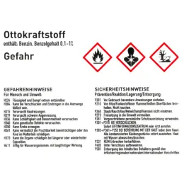 Etikett Ottokraftstoff