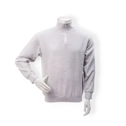 Zip-Sweatshirt grau
