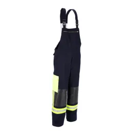 Latzhose THL, schwarzblau/gelb