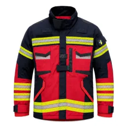 Einsatzjacke CoolTec, rot/schwarzblau