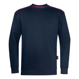 Sweatshirt, navy/rot, individualisierbar