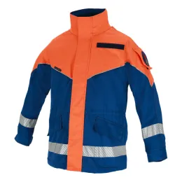 Parka mit segmentierter Reflexbestreifung