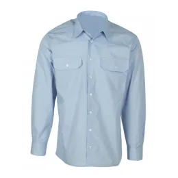 Jugendfeuerwehrhemd himmelblau, 1/1 Arm