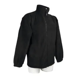 Fleecejacke PELKOTEX, schwarz, mit Stick