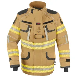 Einsatzjacke X-Pro Dynamic, sand, Rückenschild FEUERWEHR silber reflektierend