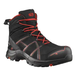 Schnürschuh BLACK EAGLE® SAFETY 40.1 MID, schwarz/rot