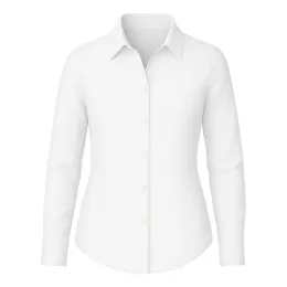 Dienstbluse weiß, aus Mischgewebe