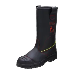 Schaftstiefel aus glattem Leder