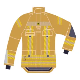 Einsatzjacke TH ASSISTANCE, Modell 001D, gold/schwarzblau
