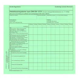 Geräteprüfnachweis-Einzelkarte sonstige