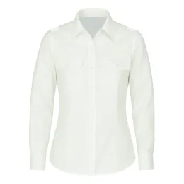 Dienstbluse weiß, 1/1 Arm, 55% Baumwolle/45% Polyester