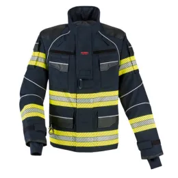 Einsatzjacke THL X-pro Solution, dunkelblau, Rückenschild FEUERWEHR leuchtgelb