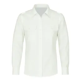 Diensthemd weiß, 1/1 Arm, 55% Baumwolle/45% Polyester