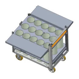 Rollcontainer Atemluftflaschen 15