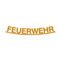 Schriftzug FEUERWEHR, lose, für HEROS H10, gelb
