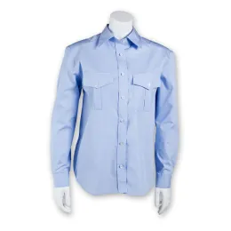 Dienstbluse blau, Schultertunnel