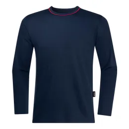 Langarm-Shirt, navy/rot, individualisierbar