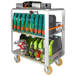 Rollcontainer Löschangriff