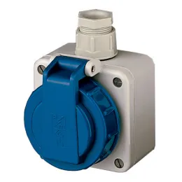 Schuko®-Wandsteckdose 2P+E, 230 V/16 A