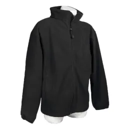 Fleecejacke PELKOTEX, schwarz, mit Membrane und Stick