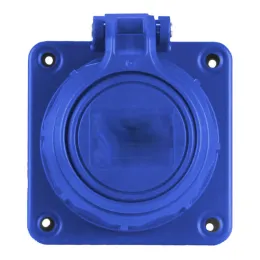 Schutzkontakt-Einbausteckdose A2P+E, 230 V/16, eckiger Flansch
