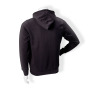 Kapuzen-Sweatshirt, schwarz, mit durchgehendem Reißverschluss